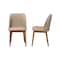 Baxton Studio Mid-Century inWalnutin Light Brown/Beige Faux Leather Dining Chair 115-6135 - alternate 2